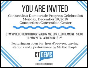 Connecticut Democratic Party 2018 Progress Dinner